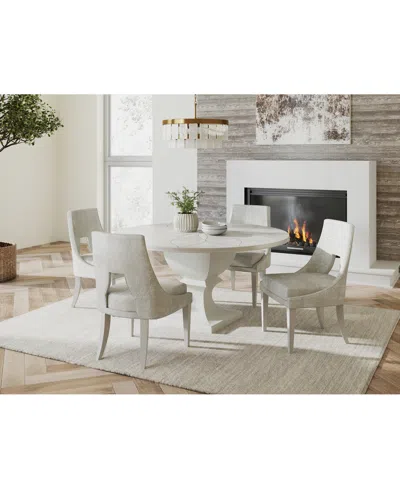 MACY'S MEZZANINE 5-PC. DINING SET (ROUND TABLE & 4 SIDE CHAIRS)