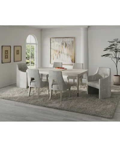 MACY'S MEZZANINE 7-PC. DINING SET (RECTANGULAR TABLE, 4 SIDE CHAIRS & 2 ARM CHAIRS)