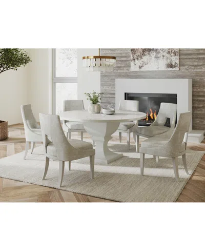 MACY'S MEZZANINE 7-PC. DINING SET (ROUND TABLE & 6 SIDE CHAIRS)