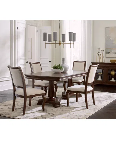 MACY'S NELMAN 5-PC. RECTANGULAR DINING SET (TABLE & 4 SIDE CHAIRS), CREATED FOR MACY'S