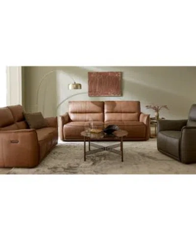 MACY'S POLNER LEATHER SOFA COLLECTION CREATED FOR MACYS