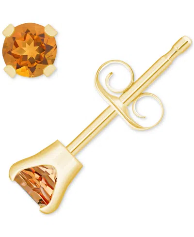 MACY'S RHODOLITE GARNET STUD EARRINGS (1/4 CT. T.W.) IN 14K WHITE OR YELLOW GOLD (ALSO IN CITRINE, SKY BLUE