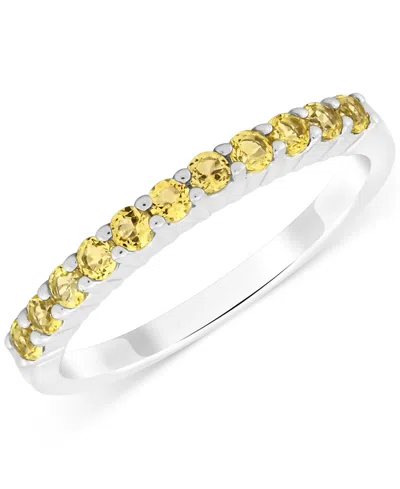 MACY'S SWISS BLUE TOPAZ BAND (1/5 CT. T.W.) IN STERLING SILVER (ALSO AVAILABLE IN ADDITIONAL GEMSTONES)