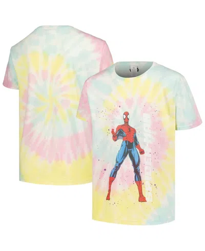 MAD ENGINE BIG BOYS AND GIRLS MAD ENGINE SPIDER-MAN TIE-DYE GRAPHIC T-SHIRT