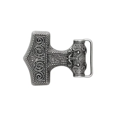 MADELEINE SIMON STUDIO WOMEN'S SILVER THOR BELT BUCKLE THE VIKING WOMAN