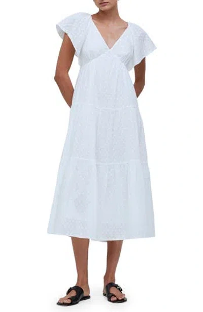 MADEWELL MADEWELL FLUTTER SLEEVE MAXI DRESS