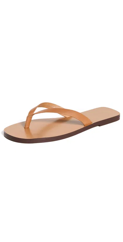MADEWELL THE GABI THONG SLIDE SANDAL DESERT CAMEL