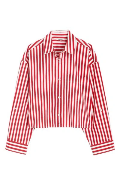 MADEWELL MADEWELL POPLIN STRAIGHT HEM SHIRT