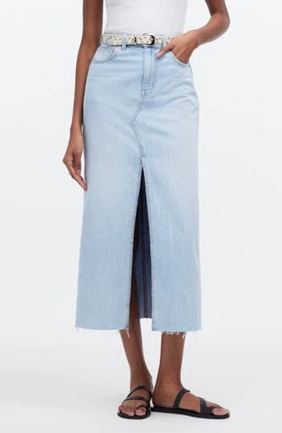 MADEWELL MADEWELL THE RILEE DENIM MIDI SKIRT