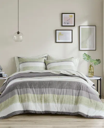 MADISON PARK ESSENTIALS JAXON WIDE STRIPE 5-PC. COMFORTER SET, TWIN