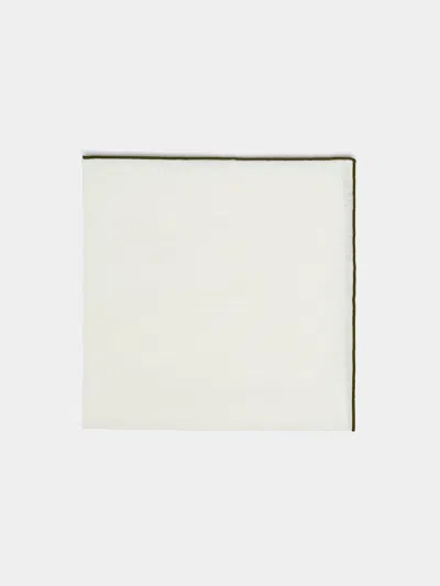 MADRE LINEN HAND-DYED LINEN CONTRAST-EDGE NAPKINS (SET OF 4)