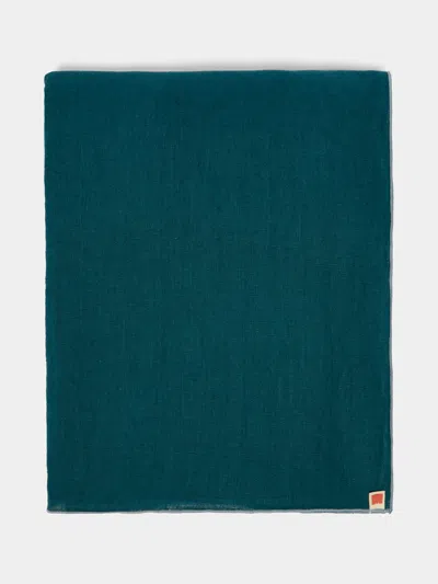 MADRE LINEN HAND-DYED LINEN CONTRAST-EDGE TABLECLOTH (110IN/2.79M)