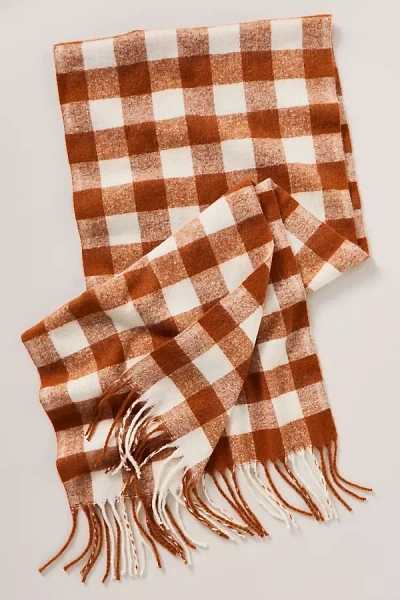 MAEVE BRUSHED GINGHAM SCARF