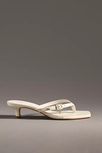 MAEVE THONG BUCKLE KITTEN HEELS