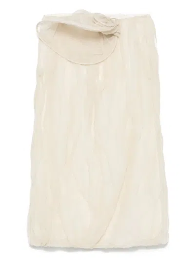 MAGDA BUTRYM 3D-DETAILED MIDI SKIRT