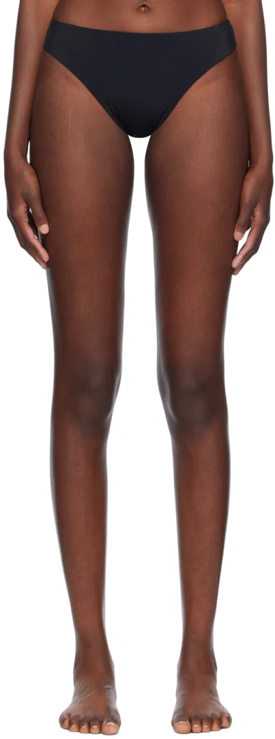 MAGDA BUTRYM BLACK HIGH LEG BIKINI BOTTOM