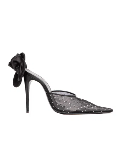 MAGDA BUTRYM 110MM FLOWER-DETAIL POINTED MULES