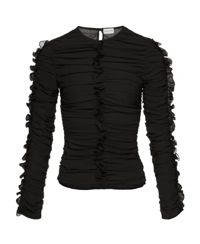 MAGDA BUTRYM MAGDA BUTRYM LONG-SLEEVED RUCHED TOP