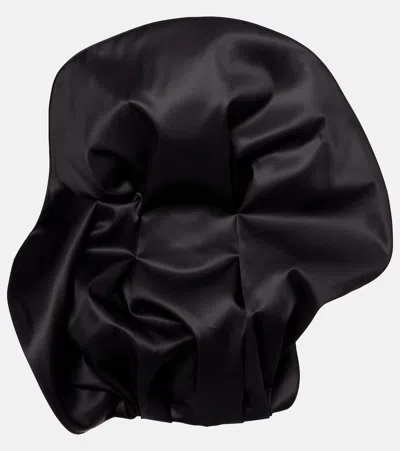 MAGDA BUTRYM RUFFLED WOOL AND SILK ORGANZA MINIDRESS