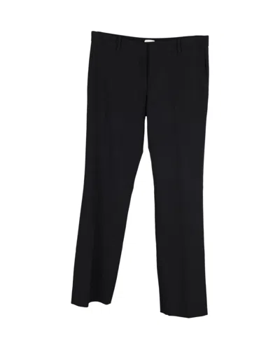 MAGDA BUTRYM STRAIGHT-LEG TROUSERS IN BLACK COTTON