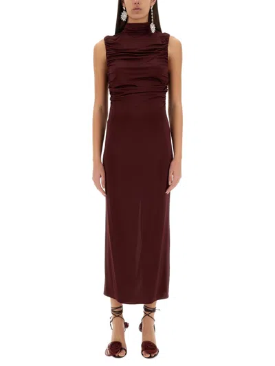 MAGDA BUTRYM MAGDA BUTRYM WOMEN DRESS WITH DRAPED COLLAR