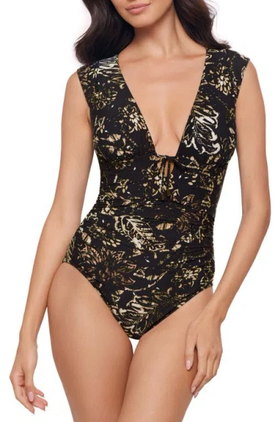 MAGICSUIT MAGICSUIT® BALINESE DASH OPEN BACK ONE-PIECE SWIMSUIT