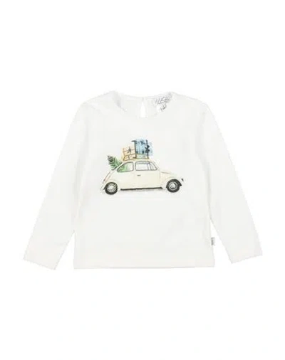 MAGIL MAGIL NEWBORN GIRL T-SHIRT WHITE SIZE 3 COTTON, ELASTANE