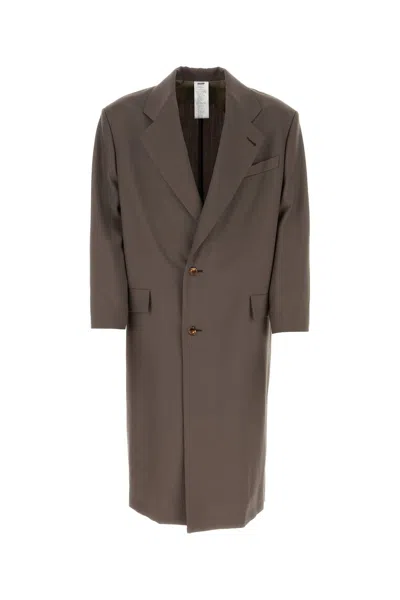 MAGLIANO BROWN WOOL COAT