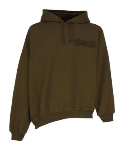 MAGLIANO MAGLIANO LOGO EMBROIDERED DRAWSTRING HOODIE
