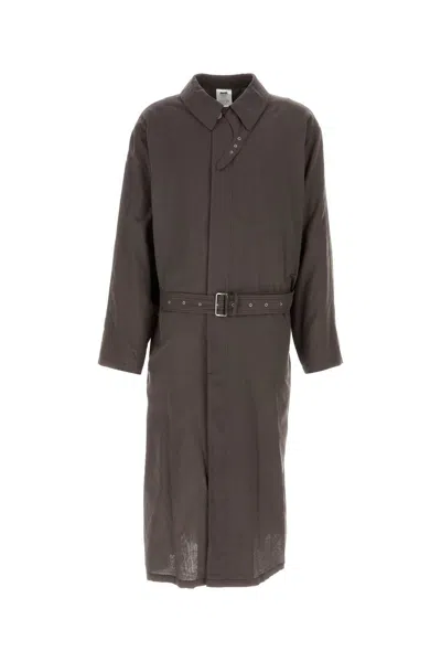MAGLIANO MAGLIANO CHOCOLATE COTTON LA SAPIENZA TRENCH COAT