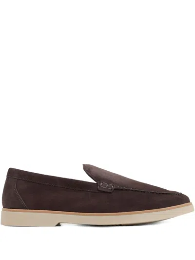 MAGNANNI BEIGNET SUEDE LOAFERS