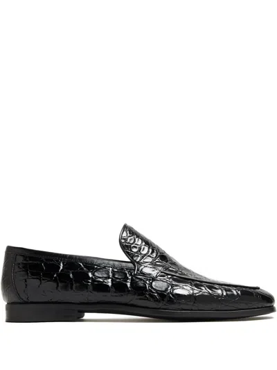 MAGNANNI CROCODILE-EMBOSSED LOAFERS