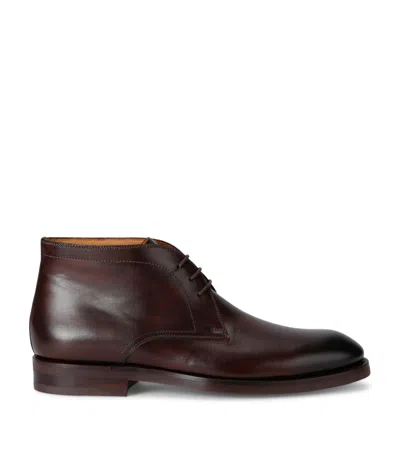 MAGNANNI LEATHER KLIFF CHUKKA BOOTS