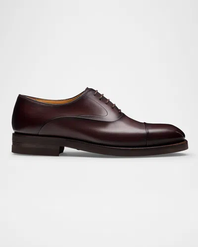 MAGNANNI MEN'S OMEGA CAP-TOE LEATHER OXFORDS