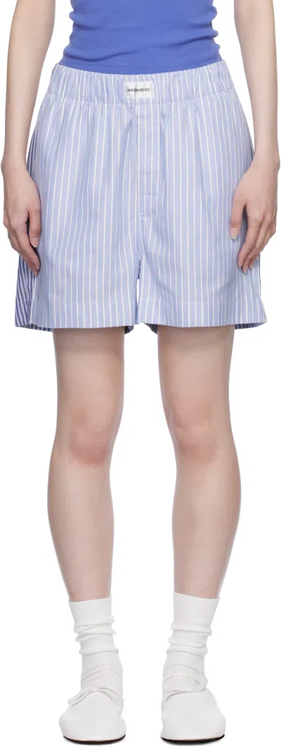 MAGNIBERG BLUE WALL STREET PYJAMA SHORTS