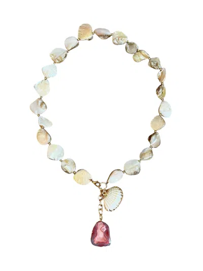 MAGPIE ROSE WOMEN'S LAGOON ORANGE NECKLACE