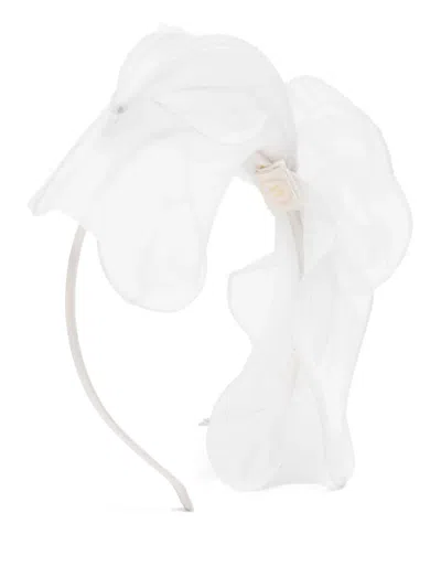 MAISON AVA ORGANZA-BOW HAIRBAND