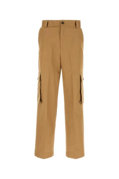 MAISON KITSUNÉ MAISON KITSUNE CAMEL COTTON CARGO PANT