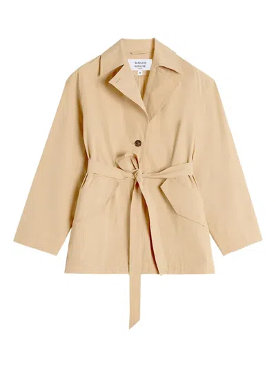 MAISON KITSUNÉ BELTED TRENCH COAT