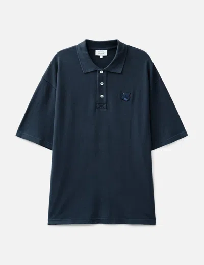 MAISON KITSUNÉ BOLD FOX HEAD PATCH OVERSIZE POLO