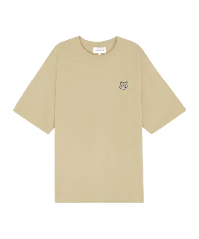MAISON KITSUNÉ MAISON KITSUNÉ BOLD FOX HEAD PATCH CREWNECK T-SHIRT