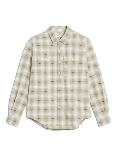 MAISON KITSUNÉ CHECKED SHIRT