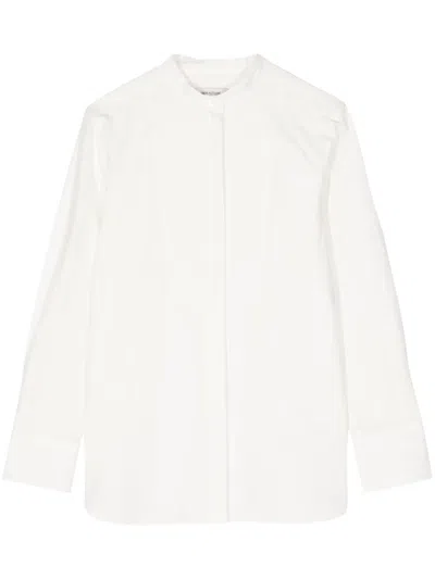 MAISON KITSUNÉ COLLARLESS COTTON SHIRT