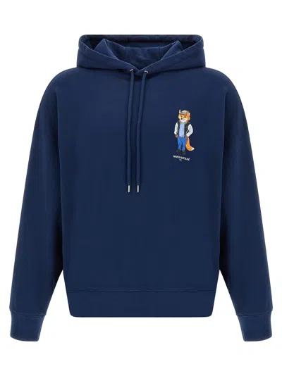 MAISON KITSUNÉ DRESSED FOX SWEATSHIRT BLUE