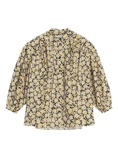 MAISON KITSUNÉ FLORAL-PRINT SHIRT