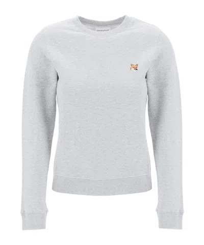 MAISON KITSUNÉ MAISON KITSUNÉ FOX HEAD PATCH CREWNECK SWEATSHIRT