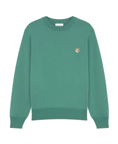 MAISON KITSUNÉ MAISON KITSUNÉ FOX PATCH CREWNECK SWEATSHIRT