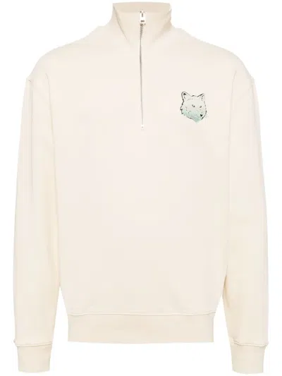 MAISON KITSUNÉ FOX-MOTIF COTTON SWEATSHIRT