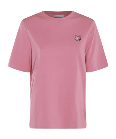 MAISON KITSUNÉ MAISON KITSUNÉ FOX HEAD PATCH CREWNECK T-SHIRT
