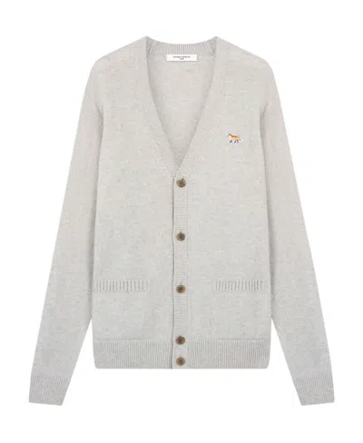 MAISON KITSUNÉ MAISON KITSUNÉ FOX PATCH KNITTED CARDIGAN